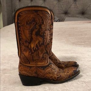 Hand tooled - Handmade Custom Boots - MENS